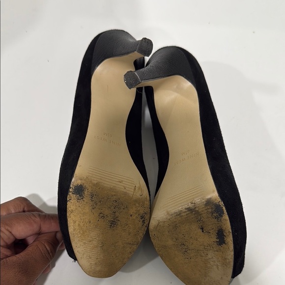 Nine West Black Peep Toe Heels - Picture 7 of 13